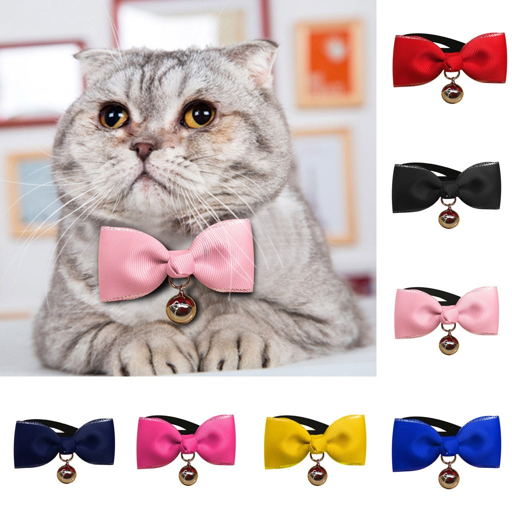 Dog Bows Classic Pet Dog Cat Bowtie Pet Tie Polyester Necktie Pet Decoration Collar Pet Supplies Accesorios