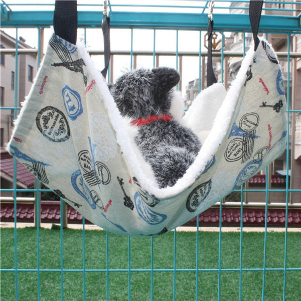 2019 New Warm Hanging Cat Bed Mat Soft Cat Hammock Winter Hammock Pet Kitten Cage Bed Cover Cushion Drop Shipping