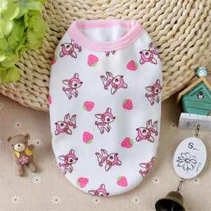 Cute Floral Pet Cat Clothes Cotton Autumn Winter Sweater Vest For Puppy Dogs Baby Cats Vests Shirts Kitty Clothing Pets Products