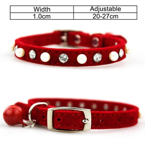 Cat Collar for Small Dogs Puppies Flocking Cat Puppies Collar Pet Supplies Product Adjustable for Kitten Pet Cats Collars YS0032