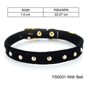 Cat Collar for Small Dogs Puppies Flocking Cat Puppies Collar Pet Supplies Product Adjustable for Kitten Pet Cats Collars YS0032