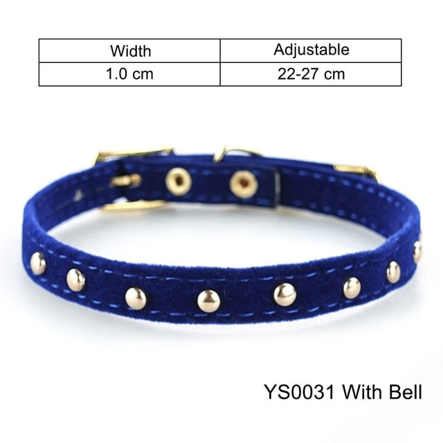 Cat Collar for Small Dogs Puppies Flocking Cat Puppies Collar Pet Supplies Product Adjustable for Kitten Pet Cats Collars YS0032