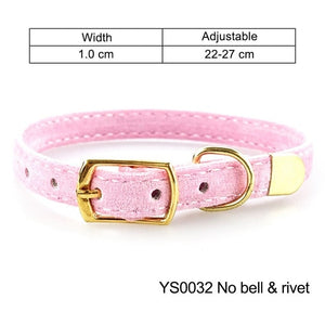 Cat Collar for Small Dogs Puppies Flocking Cat Puppies Collar Pet Supplies Product Adjustable for Kitten Pet Cats Collars YS0032