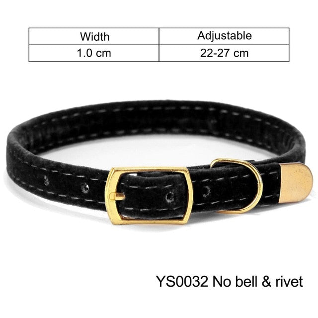 Cat Collar for Small Dogs Puppies Flocking Cat Puppies Collar Pet Supplies Product Adjustable for Kitten Pet Cats Collars YS0032