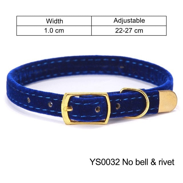 Cat Collar for Small Dogs Puppies Flocking Cat Puppies Collar Pet Supplies Product Adjustable for Kitten Pet Cats Collars YS0032