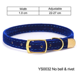 Cat Collar for Small Dogs Puppies Flocking Cat Puppies Collar Pet Supplies Product Adjustable for Kitten Pet Cats Collars YS0032