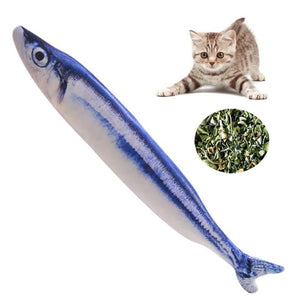 Pet Soft Plush Creative 3D Carp Fish Shape Cat Toy Gifts Catnip Fish Stuffed Pillow Doll Simulation Fish Playing Toy For Pet