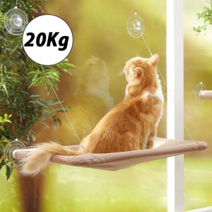 Pet Cat Hammock Comfortable Cat Pet Bed Cute Pet Hanging Beds Bearing 20kg Cat Sunny Seat Window Mount