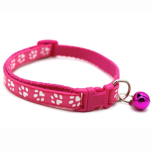 1pcs Adjustable Breakaway Cat Collar With Bell Rainbow Cat Collar Dog Lollipop Prints Pet Cats Collars For Small Dog Necklace