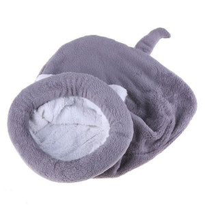 Winter Coral Fleece Cat Sleeping Bag Bed For Puppy Small Dogs Pets Cat Mat Bed Kennel House Soft Warm Sleeping Bed Pets Products