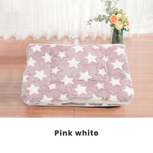 New Soft Cat Bed Rest Dog Blanket Winter Foldable Pet Cushion Hondenmand Coral Cashmere Soft Warm Sleep Mat Sweet Dream Bed