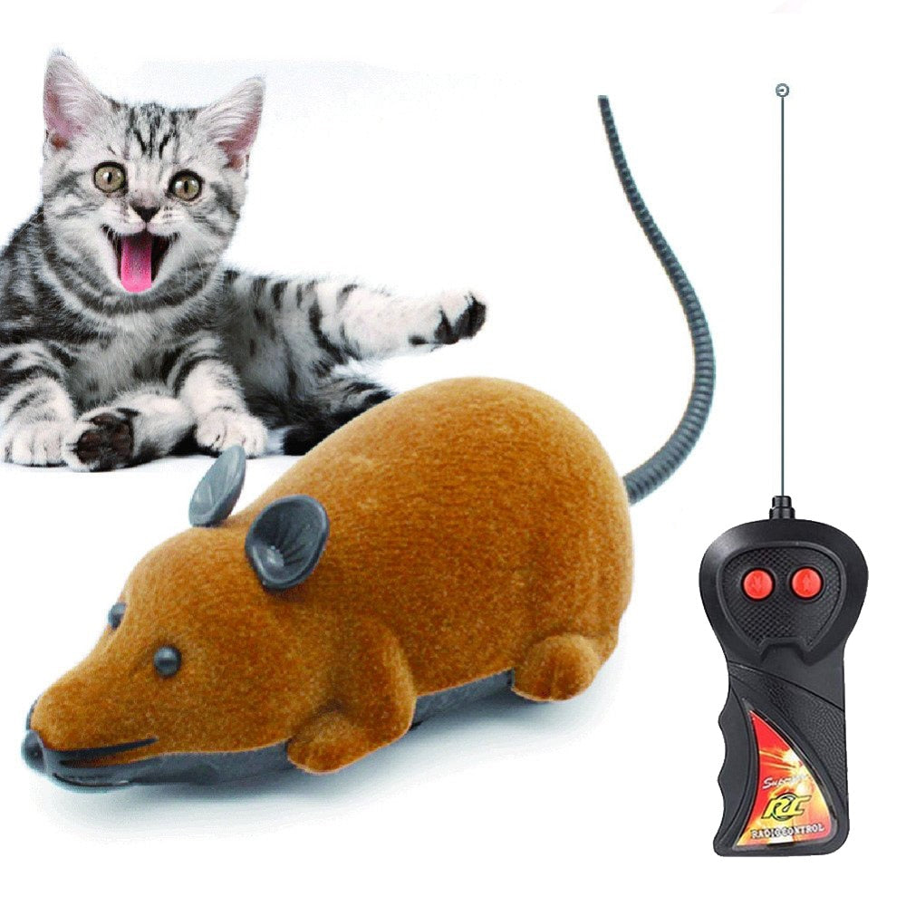 Mouse Toys Wireless RC Mice Cat Toys Remote Control False Mouse Novelty RC Cat  Playing Funny  Mouse Toys For Cats