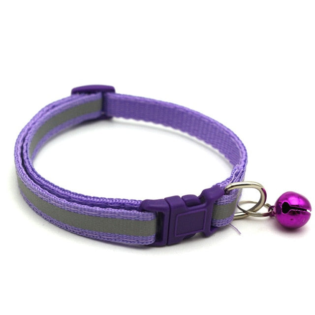 Adjustable 1.0 Nylon Dog Collars Pet Collars With Bells Charm Necklace Collar For Little Dogs Cat Collars Pet Supplies Hot Sale