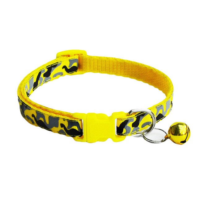 1Pc Dog Collar With Hood Camouflage Print Collar Polyester Strap Adjustable Buckle Kitten Pet Puppy Animal Leash Accessories