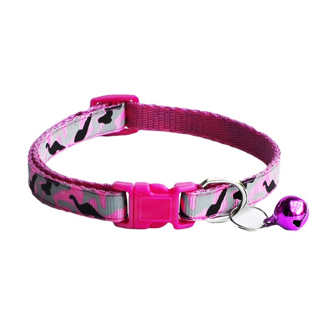 1Pc Dog Collar With Hood Camouflage Print Collar Polyester Strap Adjustable Buckle Kitten Pet Puppy Animal Leash Accessories