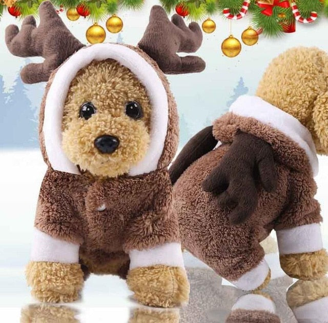 Christmas Cat Clothes Halloween Clothes For Cats Costume New Year Outfit Pet Cat Clothes For Chihuahua Winter Warm Pet Clothes