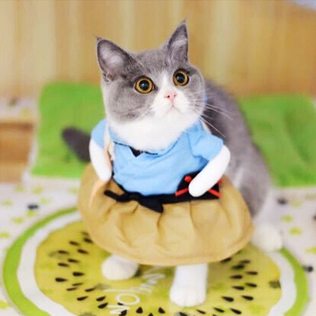 Christmas Cat Clothes Halloween Clothes For Cats Costume New Year Outfit Pet Cat Clothes For Chihuahua Winter Warm Pet Clothes