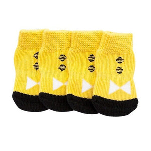 Dog Christmas Socks Small Pet Dog Doggy Shoes Lovely Soft Warm Knitted Socks Clothes Apparels For Dogs Cats Christmas 4pcs