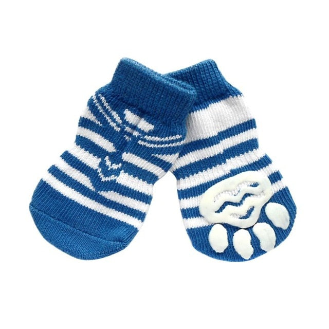 Dog Christmas Socks Small Pet Dog Doggy Shoes Lovely Soft Warm Knitted Socks Clothes Apparels For Dogs Cats Christmas 4pcs