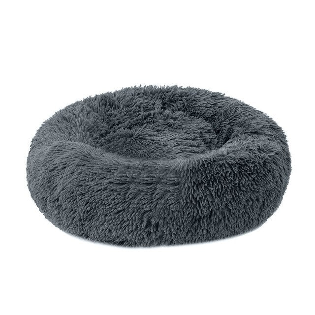 Pet Cat Bed Dog Mat Round Winter Warm Cat House Nests Soft Long Plush Cats Mats Pads Pet Dog Kennel Bed With Pillow For Cats