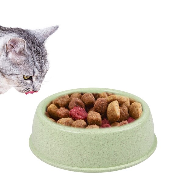 1pc/3pcs Pet Bowl Easy To Clean Wheat Straw Pet Food Bowl Pet Feeding Bowl For Cats Dogs Water Food Feeder Pet Feeding Supplies