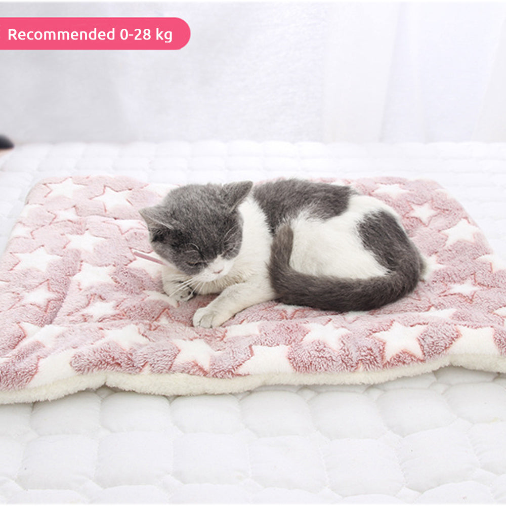 Winter Pet Bed Mat New Pet Soft Fleece Cat Bed Mat Rest Dog Blanket Foldable Pet Cushion Cashmere Soft Warm Sleep Mat