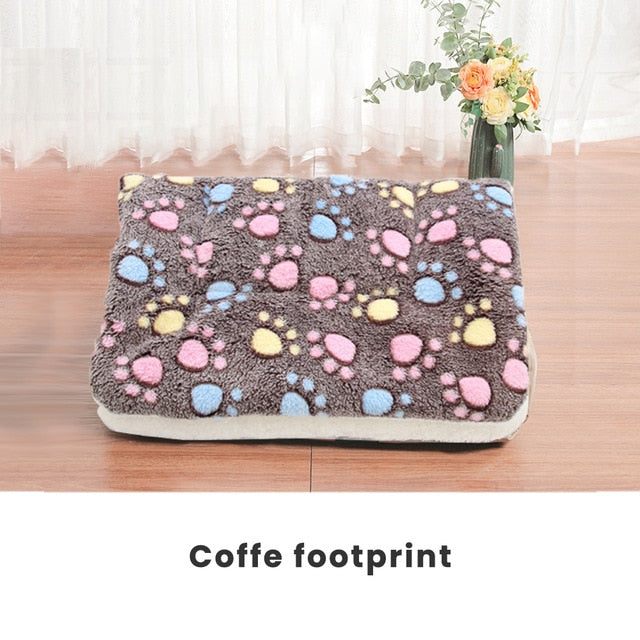 Winter Pet Bed Mat New Pet Soft Fleece Cat Bed Mat Rest Dog Blanket Foldable Pet Cushion Cashmere Soft Warm Sleep Mat