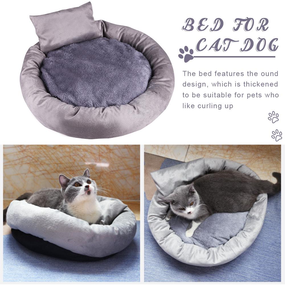 Puppy Pet Cat Dog Soft Warm Nest Kennel Bed Cave House Sleeping Bag Mat Pad Tent With Pillow Pets Winter Warm Cozy Beds S M L