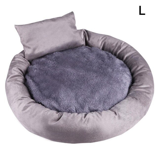 Puppy Pet Cat Dog Soft Warm Nest Kennel Bed Cave House Sleeping Bag Mat Pad Tent With Pillow Pets Winter Warm Cozy Beds S M L