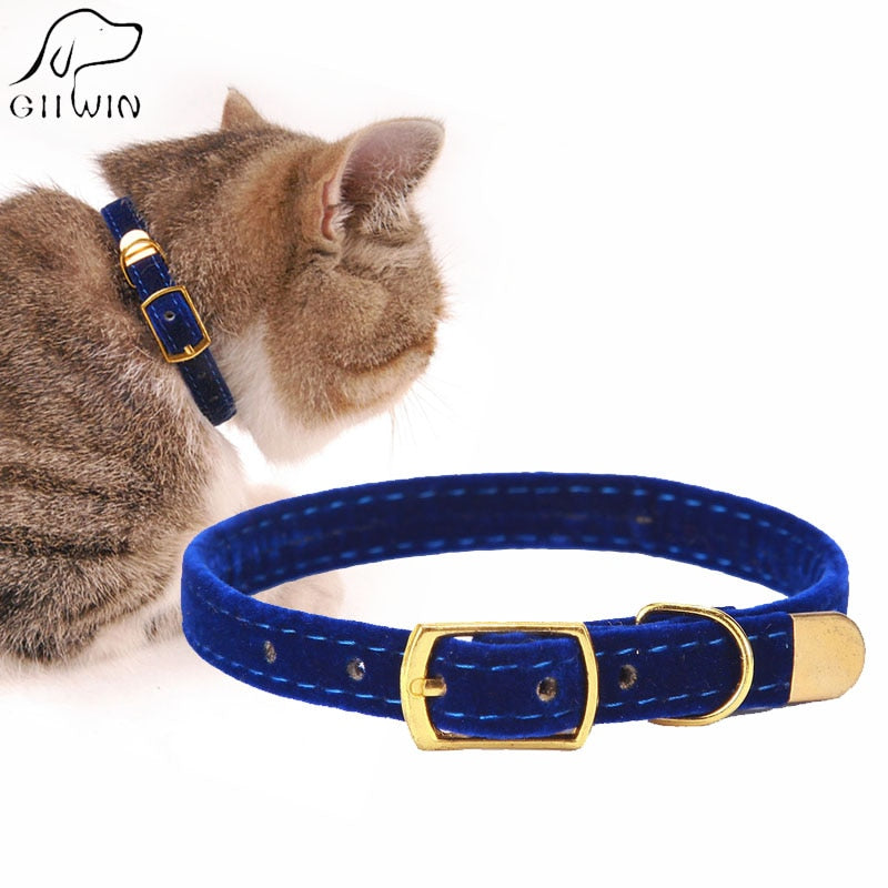 Cat Collar for Small Dogs Puppies Flocking Cat Puppies Collar Pet Supplies Product Adjustable for Kitten Pet Cats Collars YS0032