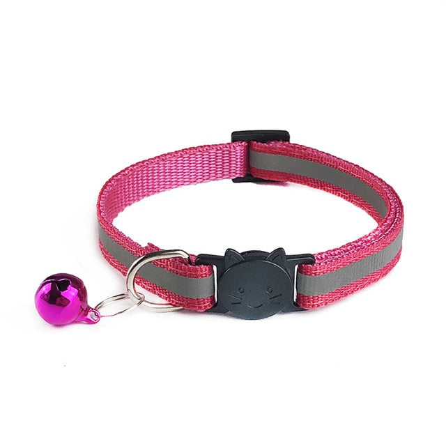 Adjustable 1.0 Nylon Dog Collars Pet Collars With Bells Charm Necklace Collar For Little Dogs Cat Collars Pet Supplies Hot Sale