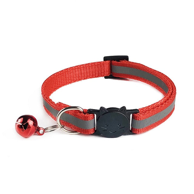 Adjustable 1.0 Nylon Dog Collars Pet Collars With Bells Charm Necklace Collar For Little Dogs Cat Collars Pet Supplies Hot Sale