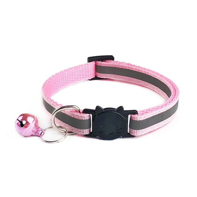 Adjustable 1.0 Nylon Dog Collars Pet Collars With Bells Charm Necklace Collar For Little Dogs Cat Collars Pet Supplies Hot Sale