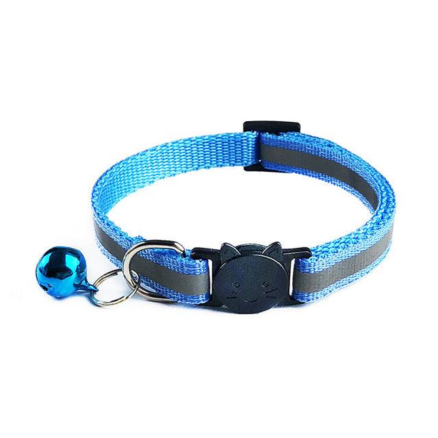 Adjustable 1.0 Nylon Dog Collars Pet Collars With Bells Charm Necklace Collar For Little Dogs Cat Collars Pet Supplies Hot Sale