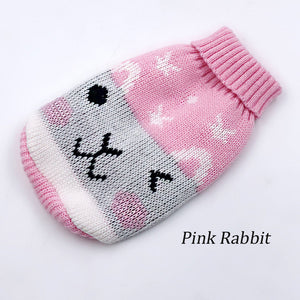 Cartoon Pet Cat Sweater Winter Warm Cotton Cat Clothes for Small Cats Kitten Coat Jacket Kitty Knitted Sweaters Pet Dog Clothing