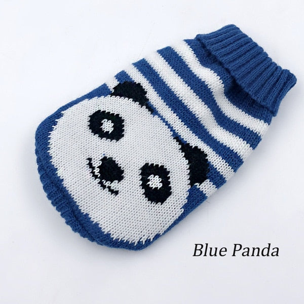 Cartoon Pet Cat Sweater Winter Warm Cotton Cat Clothes for Small Cats Kitten Coat Jacket Kitty Knitted Sweaters Pet Dog Clothing