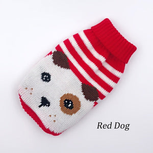 Cartoon Pet Cat Sweater Winter Warm Cotton Cat Clothes for Small Cats Kitten Coat Jacket Kitty Knitted Sweaters Pet Dog Clothing