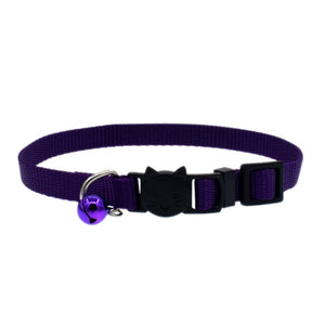 Newly Cat Collar With Bell Safety Buckle Kitten Small Dogs Cats Adjustable Nylon Collars Pet Supplies