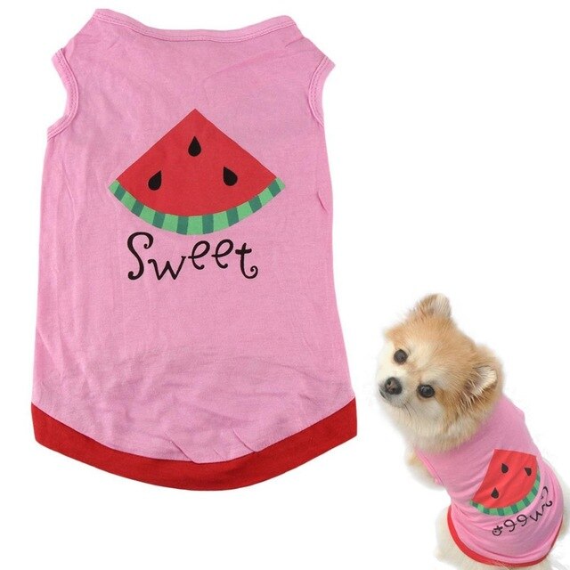 Cat Clothes Puppy Shirt For Dogs Halloween Cat Vest Small Dog Clothing Pet T-shirt Summer Dog Clothes Ropa Perro Yorkie Bulldog