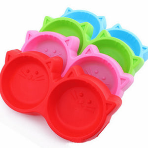 Cute Puppy Slow Down Eating Feeder Cat Shape Dish Bowel New Plastic Pet Dog Feeding Food Bowls Prevent Obesity Dogs Supplies